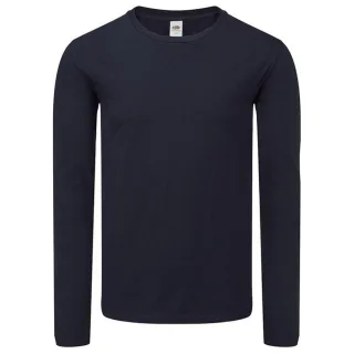 Fruit Of The Loom Herren Iconic 150 Langarm T-Shirt (Deep Navy)