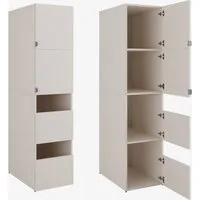 Platan Room Hochschrank Badschrank Beatrice 187x45x65cm Hochschrank Wäscheschrank Badregal 187cm hoch