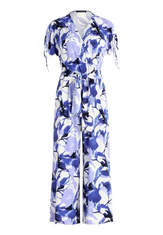 Betty Barclay - Jumpsuit Weiß/Blau - Gr. - 42