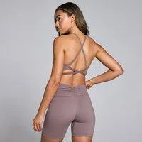 MP Damen Tempo Sport-BH mit Riemchenrücken – Mokka - L