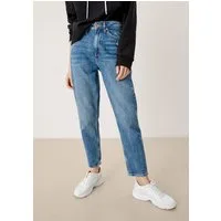 QS Slim-fit-Jeans Jeans-Hose MOM Ankle-Jeans Mom / Relaxed Fit / High Rise / Tapered Leg
