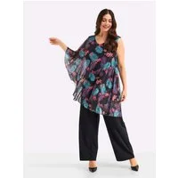 Sheego Jumpsuit Jumpsuit Ärmellos Innenbeinlänge ca. 80 cm