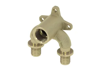 Tece flex U-Doppelw. druckverlustop. Dim. 16 x Rp 1/2" x 16, Siliziumbronze, 708625 708625