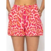 SASSYCLASSY Shorts Musselin Shorts für Damen Weiche High-Waist Baumwollshorts mit Gummibund und Eingriffstaschen