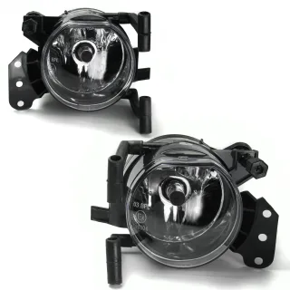 2x Nebelscheinwerfer NSW Klarglas Chrom + Birnen HB4 SET für BMW 5er E60 E61