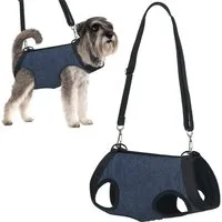 Ledander Hunde-Geschirr Hunde-Tragegurt für Vorder, Hundetragetasche mit Leine, verstellbares, Haustier-Rucksack,Tiertransporttasche,Hundetragetasche