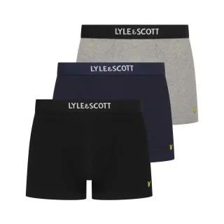 Lyle & Scott - "Devon" Boxershorts für Herren (3er-Pack) (Schwarz/Grau/Blau)