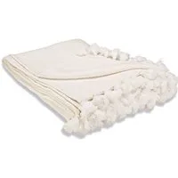 Mirabeau Tagesdecke Plaid Amlamé weiß