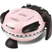 G3 Ferrari Pizzaofen Delizia G1000616 Limited Edition Icy Pink bis 400 °C mit Pizzastein, die Ikone unter den Pizzaöfen - inkl. Pizzaschaufel + Rezeptheft