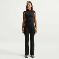 Nike Sportswear Sporthose W NK FLARED PANT GLS mit ausgestelltem Bein, aus Polyester und Elasthan