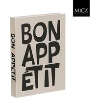 edelman Dekoobjekt MICA Dekorationsbuch, Grau, Bon Appetit, 1192190