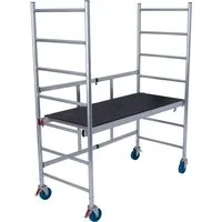 KRAUSE Klappgerüst »MONTO« Alu-FaltGerüst RollTec, faltbar, Belastbarkeit: 200 kg/m² nach DIN EN 1004-1
