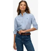 Superdry Hemdbluse SLIM OXFORD BD L/S SHIRT Baumwolle, slim fit