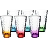 LEONARDO Glas Optic Trinkgläser 200 ml 6er Set, 6-tlg., Glas