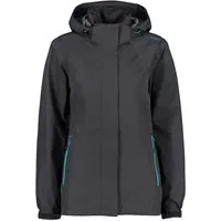 CMP Regenjacke Woman Jacket Zip Hood with Ventilation mit abnehmbarer Kapuze