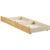 OTTO home Bettschubkasten Luven (2 St), aus massiver Kiefer, 2 Stück, passen perfekt unter das Bett Luven