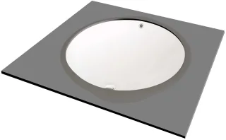 Neuesbad Serie 100 Einbauwaschtisch von unten WHITE 330X430MM NB1DECGA_6U5U1