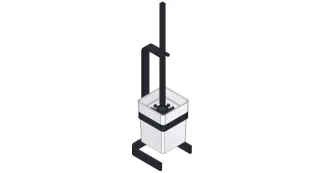 Giese Toilettenbürstengarnitur Standmodell schwarz matt, 31784-14 31784-14