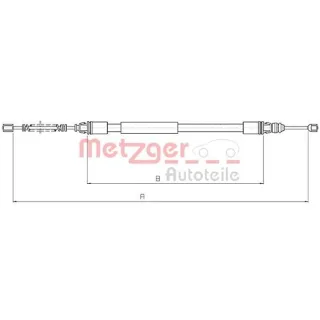 Metzger Handbremsseil hinten Citro?n Saxo S0 S1 Peugeot 106