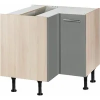 OPTIFIT Eckunterschrank Bern Breite 90x90 cm, mit Tür, höhenverstellbare Füße, mit Metallgriff