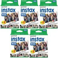 FUJIFILM Sofortbildfilm 5x Fujifilm Instax Wide 2x10 Blatt, glänzend (16385995), (5-St)
