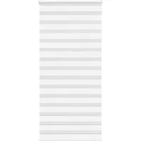 Rollo Doppelrollo Weiß 100x200 cm Stoffbreite 95,9 cm Polyester, vidaXL