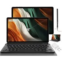 XGODY 11"(16GB+256GB) Android 15(Kostenlose Ledertasche,Tastatur, Ladegerät) Tablet (11", 256 GB, Android 15, 5G WIFI, 16GB RAM, Android 15, Widevine L1,8-Core,HD PC Mit Tastaturtasche)