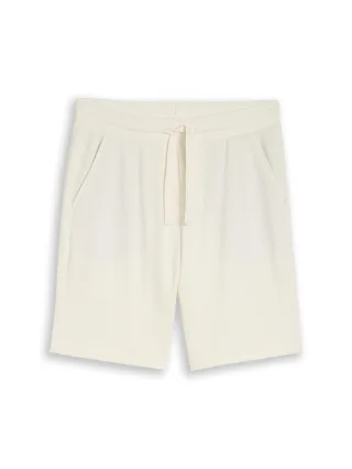Denim Tom Tailor - Relaxed Shorts mit Waffelstruktur wool white - Gr. - S