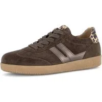 Gabor Sneaker Freizeitschuh, Halbschuh, Schnürer, Kontrastbesatz in Metallic-Optik
