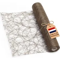 DecoHomeTextil Heimtextilmanufaktur Tischläufer Deco Netz Tischband Dekoration Dekor Breite 30cm Farbe+Länge wählbar
