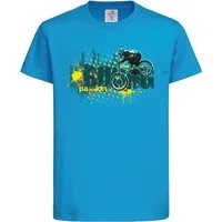 Baddery Print-Shirt Kinder Fahrrad T-Shirt: "Biking Passion" - Geschenk Jungen & Mädchen, hochwertiger Siebdruck, aus Baumwolle