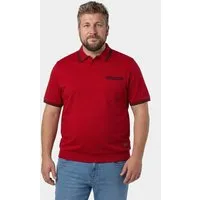 Men Plus Poloshirt Poloshirt Bauchfit Halbarm Polokragen