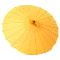 Yudu Sonnenschirm Asia Schirm Dekoschirm Fengshui Stoff Holz ohne Motiven