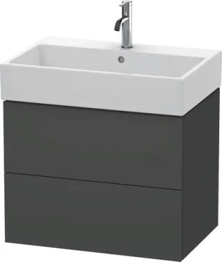 Duravit L-Cube Waschtischunterbau wandhängend Graphit Matt 684x459x544 mm - LC627604949 LC627604949