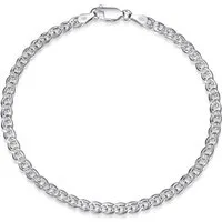 Silberkettenstore Silberarmband Doppelpanzerkette Armband 3,5mm - 925 Silber, Länge wählbar