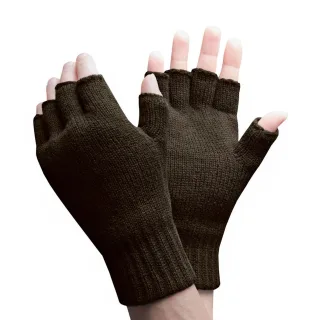 Herren Warme 3,2 TOG Fleecegefütterte Winterthermofäustlinge ohne Finger in Khaki & Marineblau