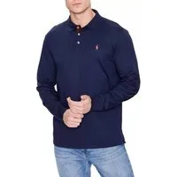 Polo Ralph Lauren Langarm-Poloshirt Herren Luxury Pima Cotton Slim Fit Polo Hemd Besonders weich und strapazierfähig, Gesticktes Pony-Logo
