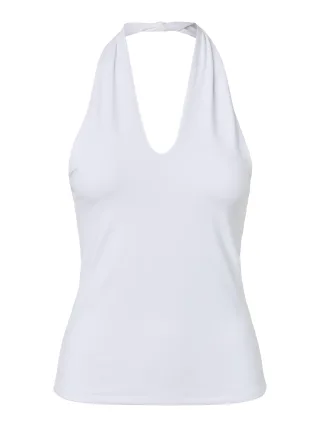 PIECES - PCLULA HALTERNECK TOP JRS Bright White - Gr. - XL