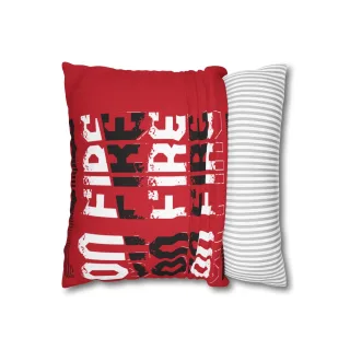 COVRZ Kissenbezug der Freiwilligen Feuerwehr dunkelblau 14" × 14"