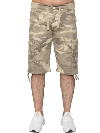 Enzo | Herren Cargo Combat Camo Shorts