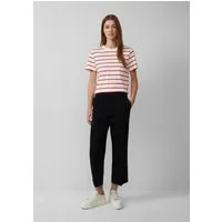 s.Oliver 7/8-Hose Hose High-Rise-Culotte aus Baumwollstretch mit Bügelfalten