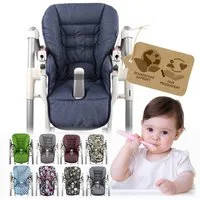 BambiniWelt by Rafael K. Hochstuhlauflage Ersatzbezug Sitzkissen kompatibel mit PEG PEREGO Prima Pappa Diner, für Kinderhochstuhl
