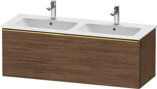 Duravit D-Neo Waschtischunterbau wandhängend Nussbaum dunkel Matt 1280x462x440 mm - DE4265034210000 DE4265034210000