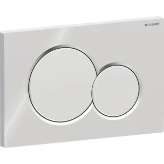 Geberit Sigma01 Betätigungsplatte hochglanz/seidenglanz für 2-Mengen-Spülung 115770KA5