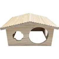 Dehner Kleintierhaus Forest, für Hamster und andere Kleintiere, 33 x 18 x 28 cm, Holz, aus FSC®-zertifiziertem Holz