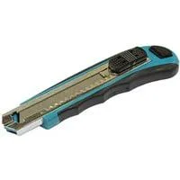 Abbrechklingenmesser D-65713 blau/schwarz, Mit 8 Abbrechklingen
