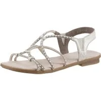 Rieker Riemchensandale, Sommerschuh, Sandalette, Blockabsatz, mit Gummizügen für guten Sitz