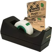 SCOTCH Klebeband C38/ the greener choice (4-St) 19 mm x 33 m, inkl. Tischabroller