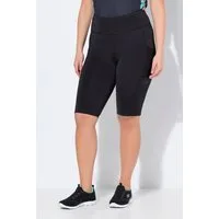Ulla Popken Leggings Leggingshorts Elastikbund Mesh-Tasche recycelt