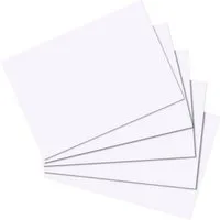 Herlitz Karteikarten 100 Herlitz Karteikarten DIN A8 / blanko / Farbe: weiß